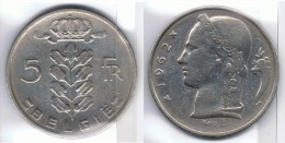 BELGICA  BELGIE 5 FRANC FRANCOS 1962 - 5 Francs
