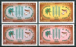 1963 Kuwait "Hunger"global Campaign Against Set MNH** B217 - Against Starve