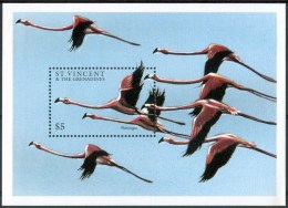 1997 Grenada Grenadines Fenicotteri Flamingos Flamants Uccelli Birds Oiseaux Block MNH** Spa61 - Flamingo