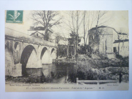 SAINT-PALAIS  :  PONT  De La  JOYEUSE   1911    - Saint Palais