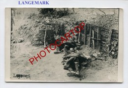 LANGEMARK-TRANCHEES-Morts-Cadavres-CARTE PHOTO Allemande-Guerre-14-18-1 WK-BELGIEN-BELGIQUE-Flandern- - Langemark-Poelkapelle