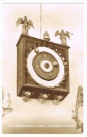 RB 1038 - Real Photo Postcard - Old Astronomical Clock - Wimborne Minster - Horology Theme - Autres & Non Classés