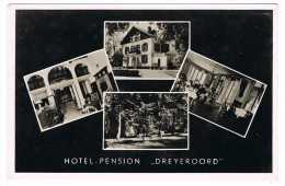 RB 1038 - Real Photo Multiview Postcard - Hotel Pension "Dreyeroord" Oosterbeck Netherlands - Oosterbeek