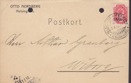 Finland OTTO NORDBERG Helsingfors HELSINKI 1905 Card Karte WIBORG Soviet Government Stamp (2 Scans) - Brieven En Documenten