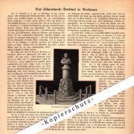 Original Zeitungsbericht - 1905 - Das Scharnhorst Denkmal In Bordenau B. Neustadt Am Rübenberge !!! - Neustadt Am Rübenberge