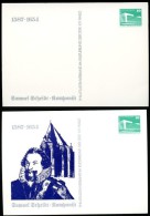 DDR PP18 B2/015 Privat-Postkarte FARBAUSFALL BLAU Scheidt Halle 1987 - Privé Postkaarten - Ongebruikt