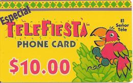 CARTE-PREPAYEE-USA-10$-MSN TELECOM-TELEFIESTA-PAPIER -GRATTE-TBE - Other & Unclassified