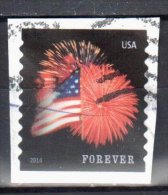 United States 2014 Star Spangled Banner Sc # 4854 - Mi 5047 BG Perf 9½ - Used - Used Stamps
