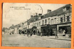 MND-09 Pré-en-Pail  La Grande Rue.  Lemaitre, ANIME. Circulé - Pre En Pail