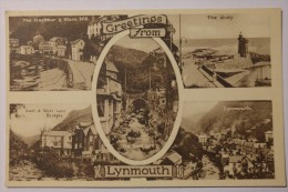 Cpa Multivues Greetings From Lynmouth - CH01 - Lynmouth & Lynton