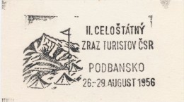 J1460 - Czechoslovakia (1945-79) Control Imprint Stamp Machine (R!): II. Statewide Meeting Tourists Czechoslovakia (SK) - Probe- Und Nachdrucke