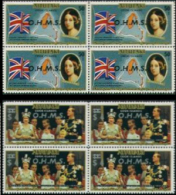 AITUTAKI 1977 Flag Island Silver Jubilee OVPT:OHMS 4-BLOCKS:2 - Isole