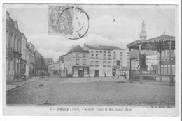 Bavay (59) - Grande Place Et Rue Saint-Maur. Bon état, A Circulé. - Bavay