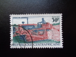 Centrafrique 1968 N°106 Oblitéré Buldozer - Central African Republic