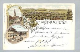 AK ZH Mettmenstetten 1898-12-07 Litho Kissel & # 1889 - Mettmenstetten