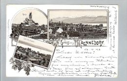 AK ZH Maennedorf 1897-09-16 Litho C.Künzli #467 - Dorf