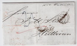 1854, Liverpool Nach Heilbronn, Tax-Stp. "3 1/2 GROSCHEN "    #1556 - ...-1840 Precursori