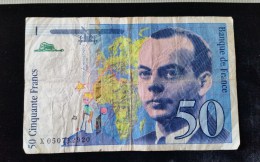 Billet 50 Francs "St Exupery"  -1999 X.050 - 50 F 1992-1999 ''St Exupéry''