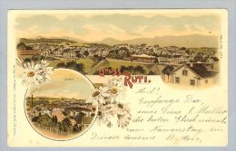 AK ZH Rüti 1901-07-22 Litho C.Künzli #7890 W.Weber - Rüti