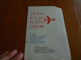 CB6 LC114 Swissair Travel Films And Slides In Colors - Publicité - Pubblicità
