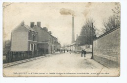 CPA ANIMEE BAZANCOURT, L'USINE BAUCHE, GRANDE FABRIQUE DE COFFRES FORTS INCOMBUSTIBES, ( EDIT. WILMET RETHEL ), MARNE 51 - Bazancourt