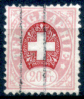 Svizzera-290 -1868 - Unificato: N. 8 (o) - Privo Di Difetti Occulti. - Telegraph