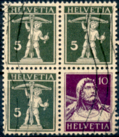 Svizzera-295 -1930 - Unificato: Z16Y (o) - Privi Di Difetti Occulti. - Zusammendrucke