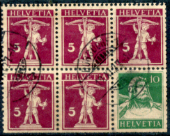 Svizzera-297 -1924 - Unificato: Z13 (o) - Privi Di Difetti Occulti. - Zusammendrucke