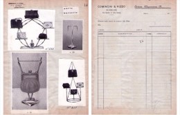 Layout Catalogo Su Fattura "Complementi Negozi Comincini & Rizzo MILANO - Porta Borsette" 1930 Circa - Publicités