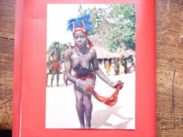 AFRIQUE EN COULEUR DANSEUSE AU MOUCHOIR  CARTE FORMAT 15/21 - Afrika