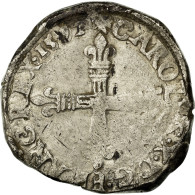 Monnaie, France, 1/4 Ecu, 1591, Nantes, TB, Argent, Sombart:4670 - Autres & Non Classés