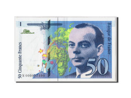 Billet, France, 50 Francs, 50 F 1992-1999 ''St Exupéry'', 1992, 1992, SPL - 50 F 1992-1999 ''St Exupéry''