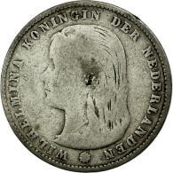 Monnaie, Pays-Bas, Wilhelmina I, 25 Cents, 1897, TB, Argent, KM:115 - 25 Centavos