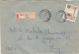 19621- RADIO, STAMPS ON REGISTERED COVER, 1968, ROMANIA - Lettres & Documents