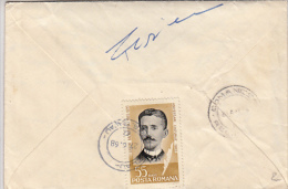 19622- ANTON BACALBASA, WRITER, STAMPS ON COVER, 1968, ROMANIA - Lettres & Documents