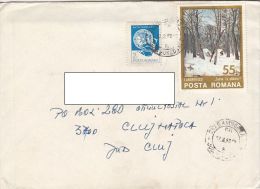 19627- FOLK ART, CERAMICS, PAINTINGS, STAMPS ON COVER, 1990, ROMANIA - Lettres & Documents