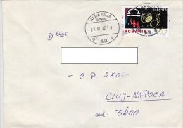 19657- LIBRA HOROSCOPE SIGN, STAMPS ON COVER, 2002, ROMANIA - Storia Postale