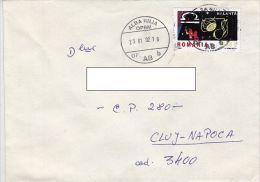 19657- LIBRA HOROSCOPE SIGN, STAMPS ON COVER, 2002, ROMANIA - Lettres & Documents