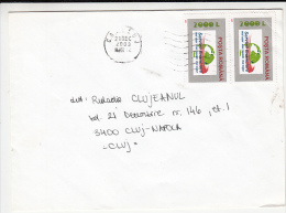 19658- POSTAL SERVICES ADVERTISING, STAMPS ON COVER, 2003, ROMANIA - Lettres & Documents