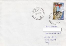 19660- BUCEGI MOUNTAINS SPHINX, STAMPS ON COVER, 2010, ROMANIA - Storia Postale