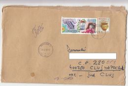 2065FM- NON-VIOLENCE INTERNATIONAL DAY, CERAMIC POT, STAMPS ON REGISTERED COVER, 2010, ROMANIA - Lettres & Documents