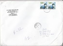 2066FM- WORLD DOWN SYNDROME DAY, STAMPS ON REGISTERED COVER, 2011, ROMANIA - Briefe U. Dokumente