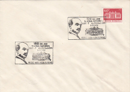 19687- IASI THEATRE, VASILE ALECSANDRI, STAMP AND SPECIAL POSTMARK ON COVER, 1990, ROMANIA - Storia Postale