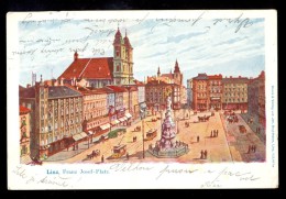 Linz Franz Josef-Platz / Verlag Joh. Bruthaler / Year 1901 / Old Postcard Circulated - Linz