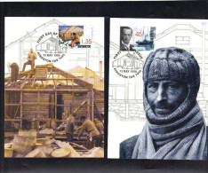 Antartique Australien . 3 Entiers Carte Postales FDC  1999. Restauration De La Hutte Mawson . - FDC