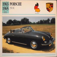 FICHE TECHNIQUE ILLUSTREE De VOITURE AUTOMOBILE ANCIENNE - PORSCHE 356 SC De 1947 - Parfait Etat - - Voitures