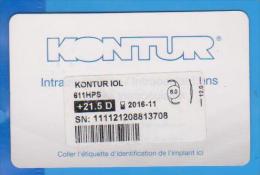 ROMANIA KONTUR TICKET MEDICINE OPHTHALMOLOGY IMPLANT CRYSTALLINE EYES - Attrezzature Mediche E Dentistiche