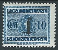 1944 RSI SEGNATASSE FASCETTO 10 CENT MH * - W188 - Postage Due