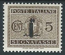 1944 RSI SEGNATASSE FASCETTO 5 CENT MH * - W188 - Segnatasse