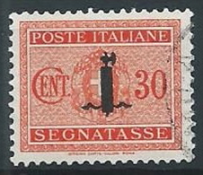 1944 RSI USATO SEGNATASSE FASCETTO 30 CENT - W189-2 - Portomarken